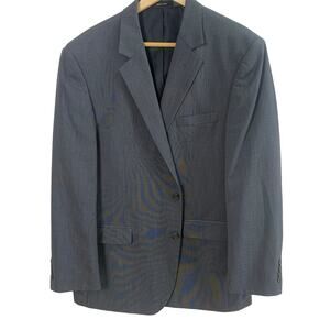 Van Heusen Size 44R Men's Suit Separates Sport Coat Blazer Jacket Gray Business